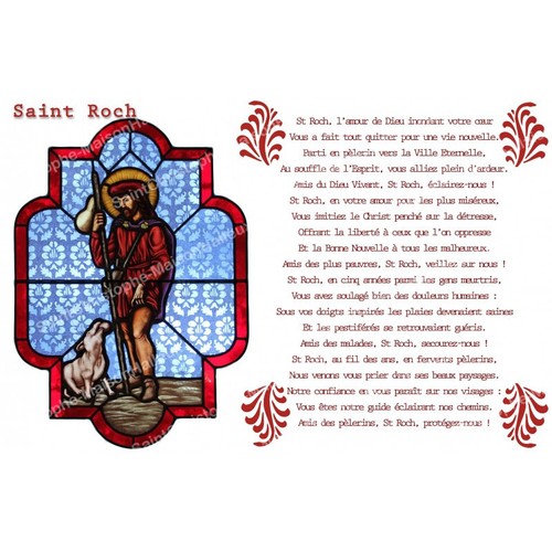 Adesivo per novena san rocco - per,