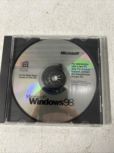 Microsoft windows di - 98, cd