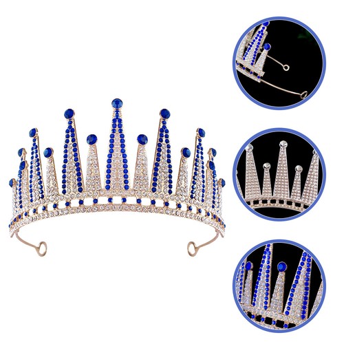 Corona diadema sposa blu - diadema,