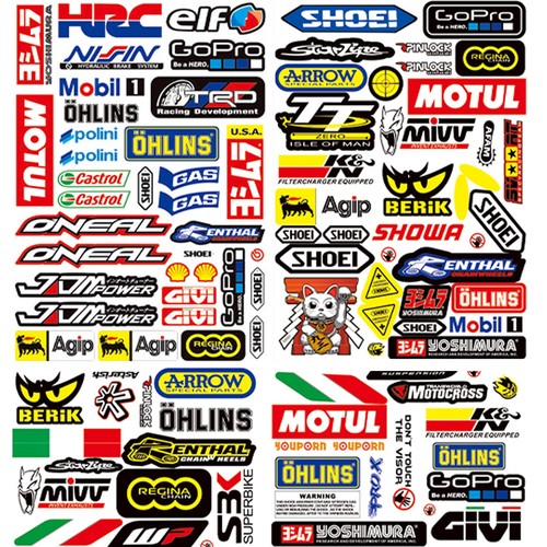 Adesivi per kit moto sponsor - adesivi,