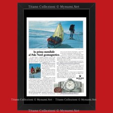 Anni ' 80  * Pubblicità Originale "Rolex, In Prima Mondiale al Polo Nord Geomagn