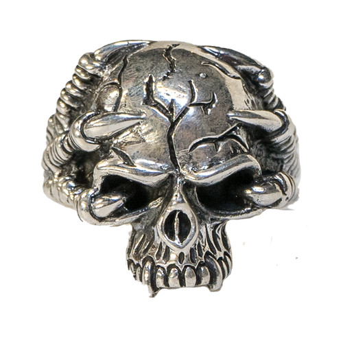 Dragone piedini anello teschio - anello,