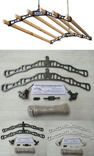 Puleggia soffitto cucina vittoriana 6 TORNI vestiti cavallo arieggiatore asciugatrice stendibiancheria