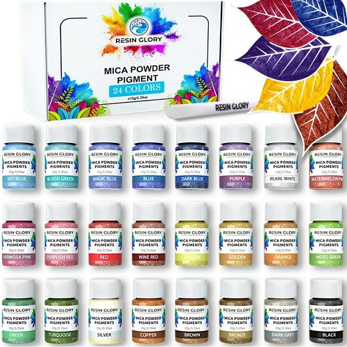 Set polvere mica colori - set, 24