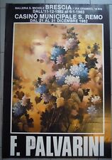 1982 - POSTER PITTRICE FERNANDA PALVARINI - GALLERIE DI BRESCIA E SANREMO (MAN)