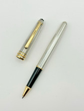 Penna Montblanc Meisterstuck 163 Solitaire Silver Pinstripe roller pen