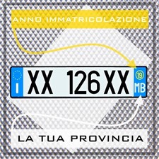 Adesivo provincia per targhe - adesivo,