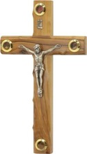 Crocifisso a croce in legno di
