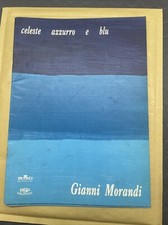 ALBUM SPARTITI GIANNI MORANDI CELESTE AZZURRO e BLU ed.BMG