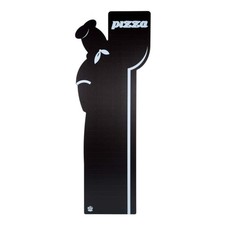 Lavagna Pizzaiolo Nera 53x145h cm per Menù Pizzeria