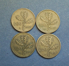 20 lire 4 monete 1957, 1957 7