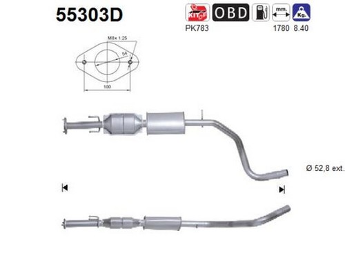 120 catalizzatore per - kw, cv