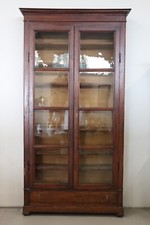 Grande Libreria antica in legno di pioppo, XIX secolo H 290