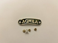 targhetta metallo per sella Aquila per bicicletta ,moto, vespa