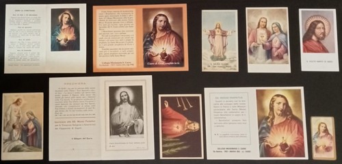 Lotto santini sacro - lotto, 10