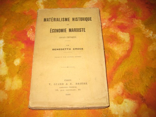 Benedetto croce matérialisme - benedetto,