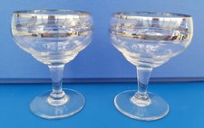 Antique Silver & Clear Glasses