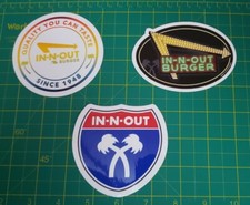 Set 3x Adesivo In N Out Burger