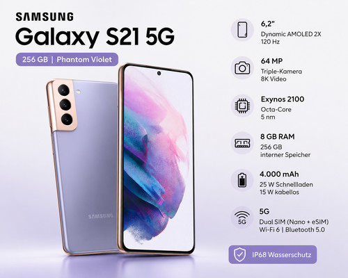 Samsung galaxy s21 256 gb - galaxy, 5g