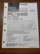 Pioneer PL 590/PL 333