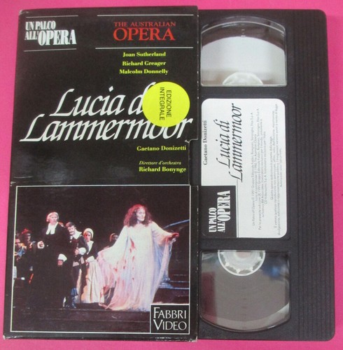 Vhs gaetano donizetti lucia - vhs,