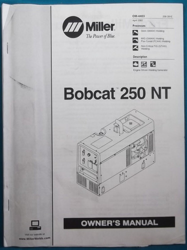 Miller bobcat 250 - miller, 250-nt