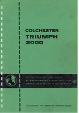 Colchester Triumph 2000 Manuale uso e manutenzione PDF