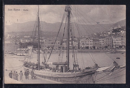 Cartolina sanremo porto - sanremo,