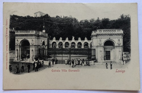 Cartolina lonigo villa - lonigo,