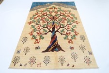 6 x 8 piedi tappeto paesaggio orientale tappeto afgano annodato a mano...