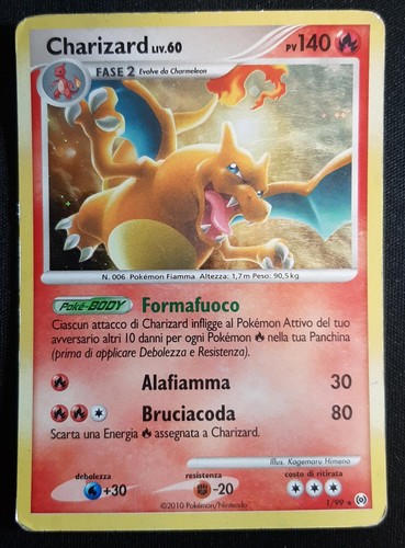 Charizard rara holo foil - 1/99,