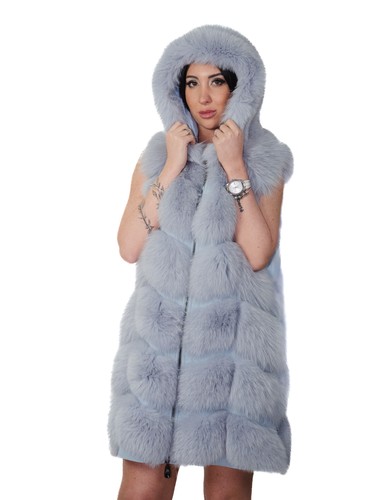 Gilet lungo pelliccia - in, di