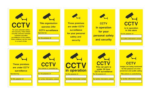 Insegna informativa cctv pvc - informativa,