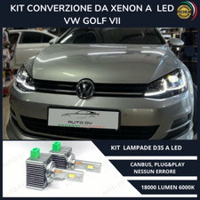KIT LAMPADE D3S  A LED 6000K BIANCO PER VW GOLF VII  18000 LUMEN