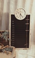 Orologio da muro con lavagna segna impegni