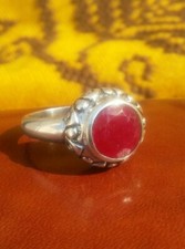 925 silver ring - silver, natural