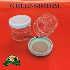 N. 40 VASETTO VETRO ML.30 + 40 TAPPI - PER MONODOSE, SALSE, SPEZIE, SUGHI