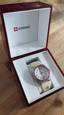 OROLOGIO UOMO ZODIACO DRAGO MARINO 40MM MODELLO Z02269 FUCSI ROSSO LUNETTA ROSA CINTURINO BIANCO