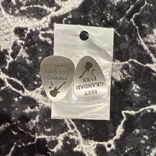 SMARGO Due PCS Nonno Plettro Plettro Chitarra per Festa del Papà Compleanno Natale