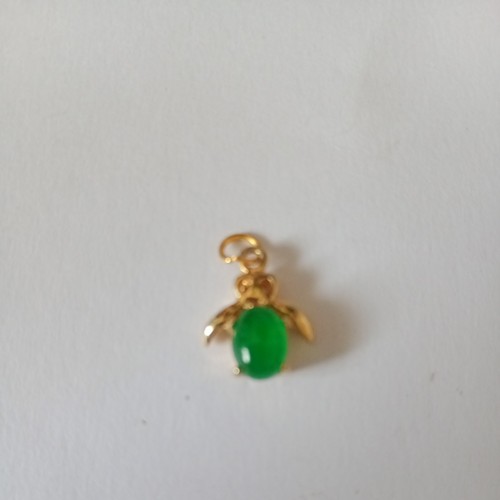 Ciondolo giada verde goccia - giada,