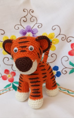 Pupazzo tigra handmade - di, tigra.