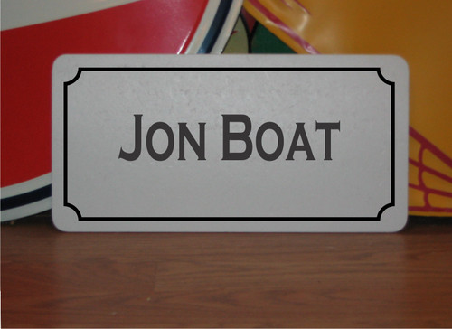 Insegna metallo jon boat - insegna,
