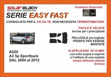 pellicole oscuranti vetri pre-tagliata  audi a3 5 p sportback dal 2005 al 2012