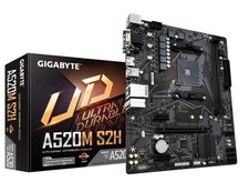 GIGABYTE Scheda Madre A520M S2H - Supporta CPU AMD Ryzen Serie 5000 AM4, VRM Dig