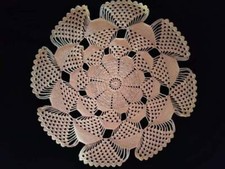 Handmade 3D Crochet Doily