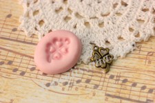 stampi gomma siliconica forma quadrifoglio 22mmX16mm fimo cernit formine