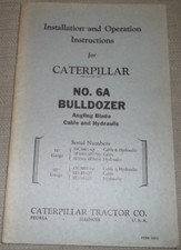 CAT Caterpillar N. 6A Manuale
