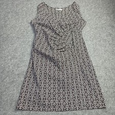 Fox's Abito Donna 44 - XXL Marrone Stretch Misto Cotone Increspato Foderati Zip