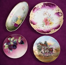 Antico piatto dipinto a mano