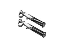 Pedane da paramotore cromate pedaline richiudibili moto custom harley 22 e 25mm